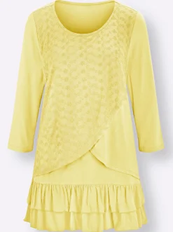 3/4-Arm-Shirt im Lagen-Look