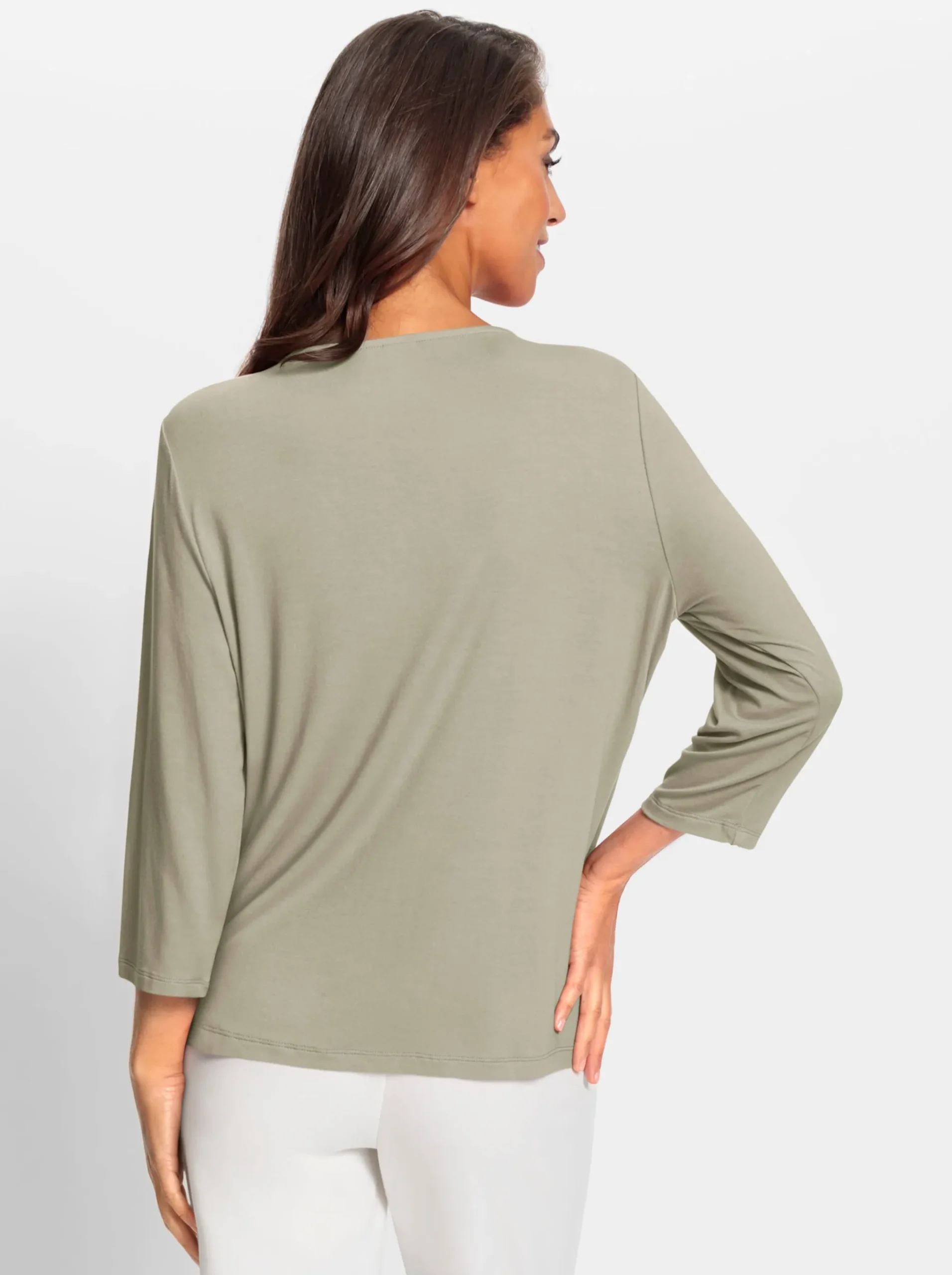 3/4-Arm-Shirt mit Kettenverzierung