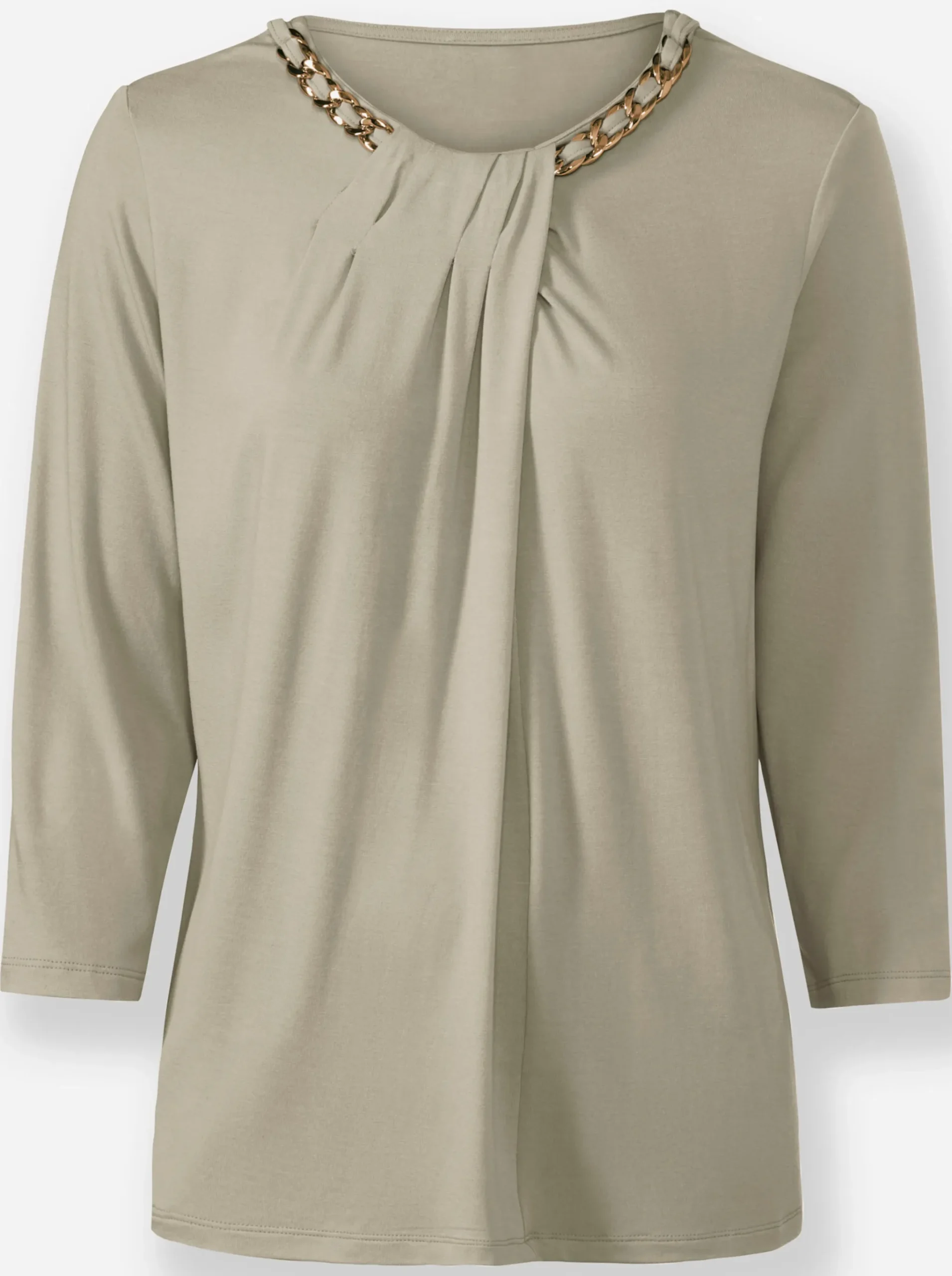 3/4-Arm-Shirt mit Kettenverzierung