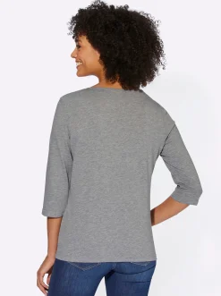 3/4-Arm-Shirt mit Segelboot-Motiv