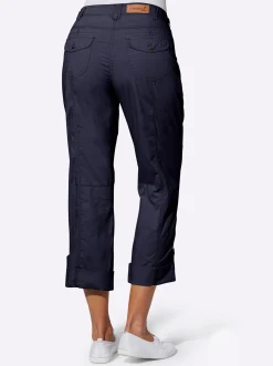 Baumwollhose mit krempelbaren Beinen