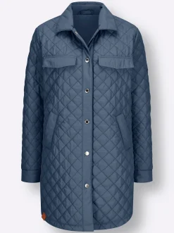 Übergangsjacke mit Druckknopfleiste
