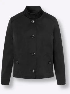 Übergangsjacke mit Smok-Abschlüssen