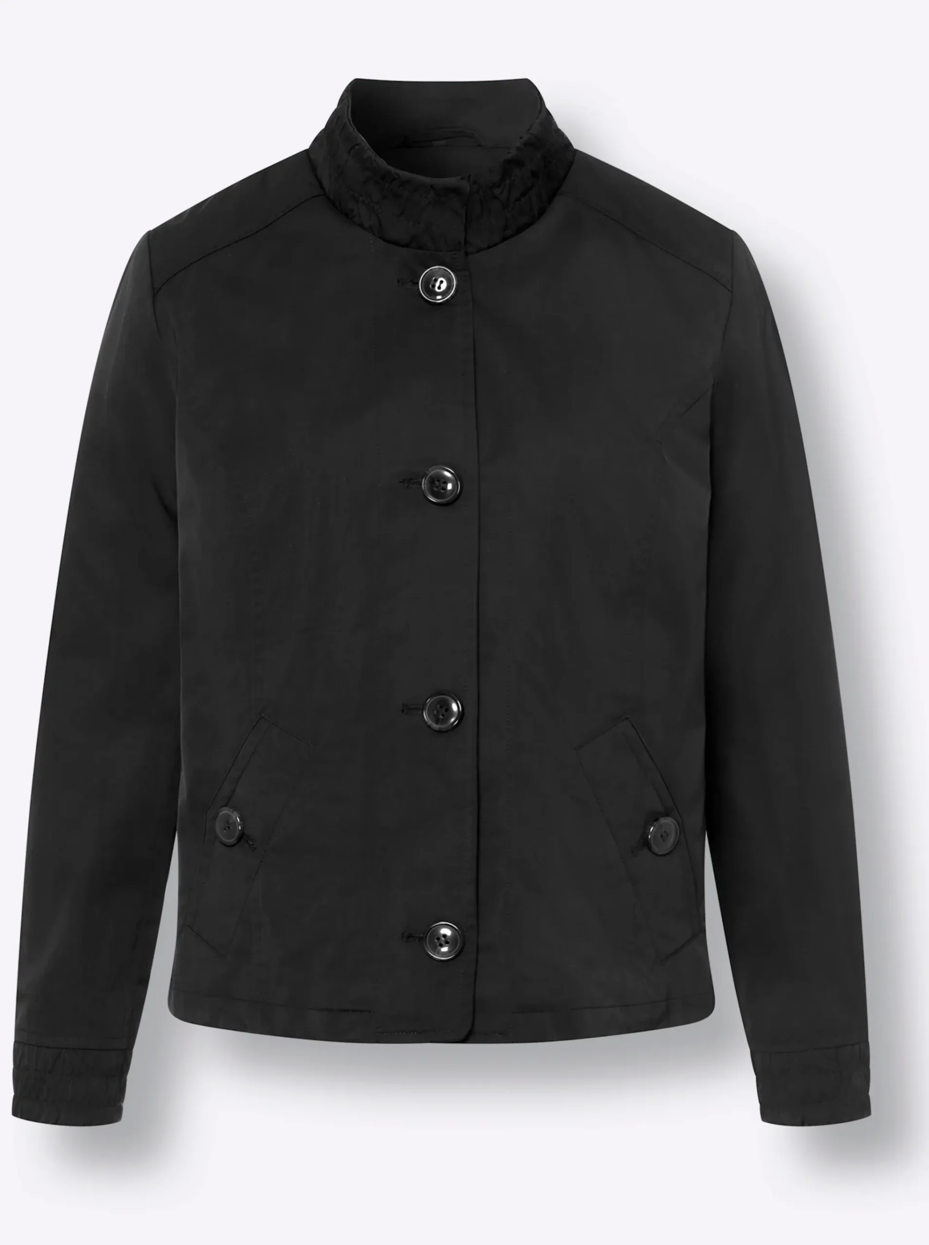 Übergangsjacke mit Smok-Abschlüssen