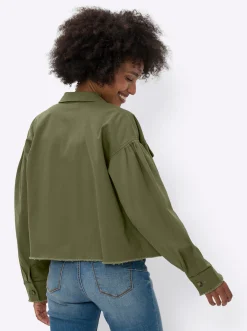 Blazer mit langen Puff-Ärmeln