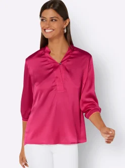 Bluse mit Stehkragen
