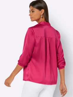 Bluse mit Stehkragen
