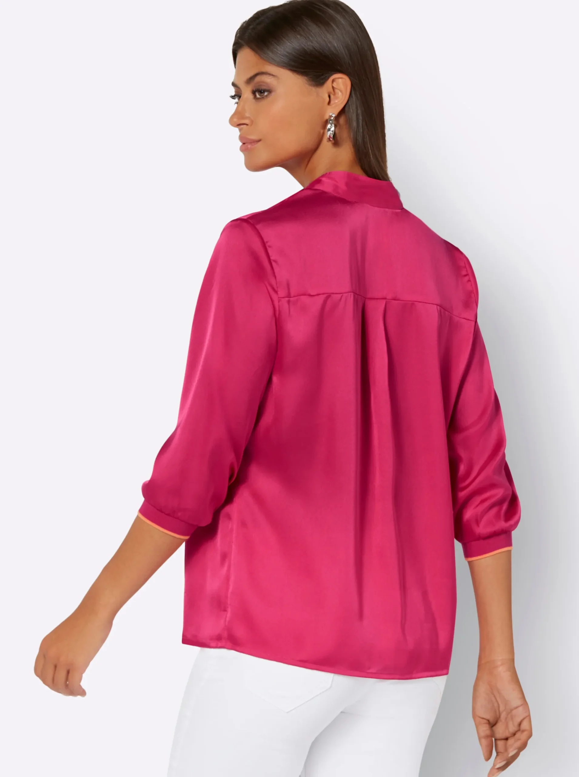 Bluse mit Stehkragen