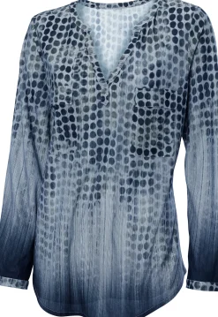 Blusenshirt im Tupfenmuster