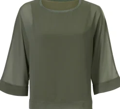 Blusenshirt mit Fledermausärmeln