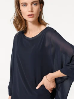 Blusenshirt mit Fledermausärmeln