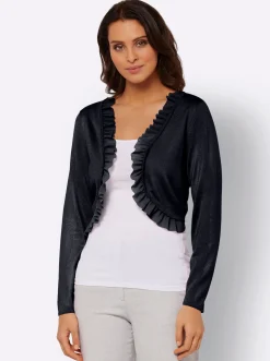 Bolero mit Chiffon-Volants