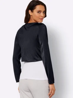 Bolero mit Chiffon-Volants