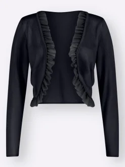 Bolero mit Chiffon-Volants