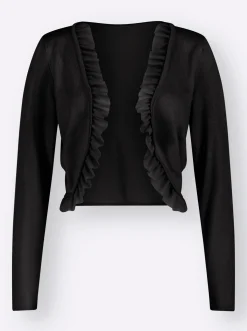 Bolero mit Chiffon-Volants