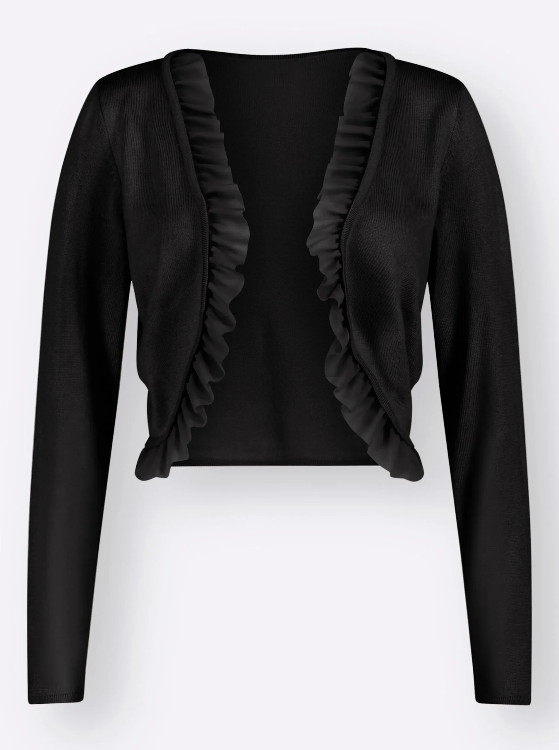 Bolero mit Chiffon-Volants