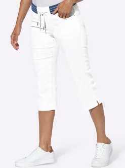 Caprijeans mit Rundum-Dehnbund