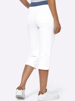 Caprijeans mit Rundum-Dehnbund
