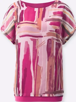 Chiffonbluse mit eingenähtem Top