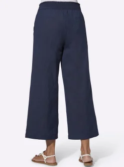Culotte mit Leinen-Anteil