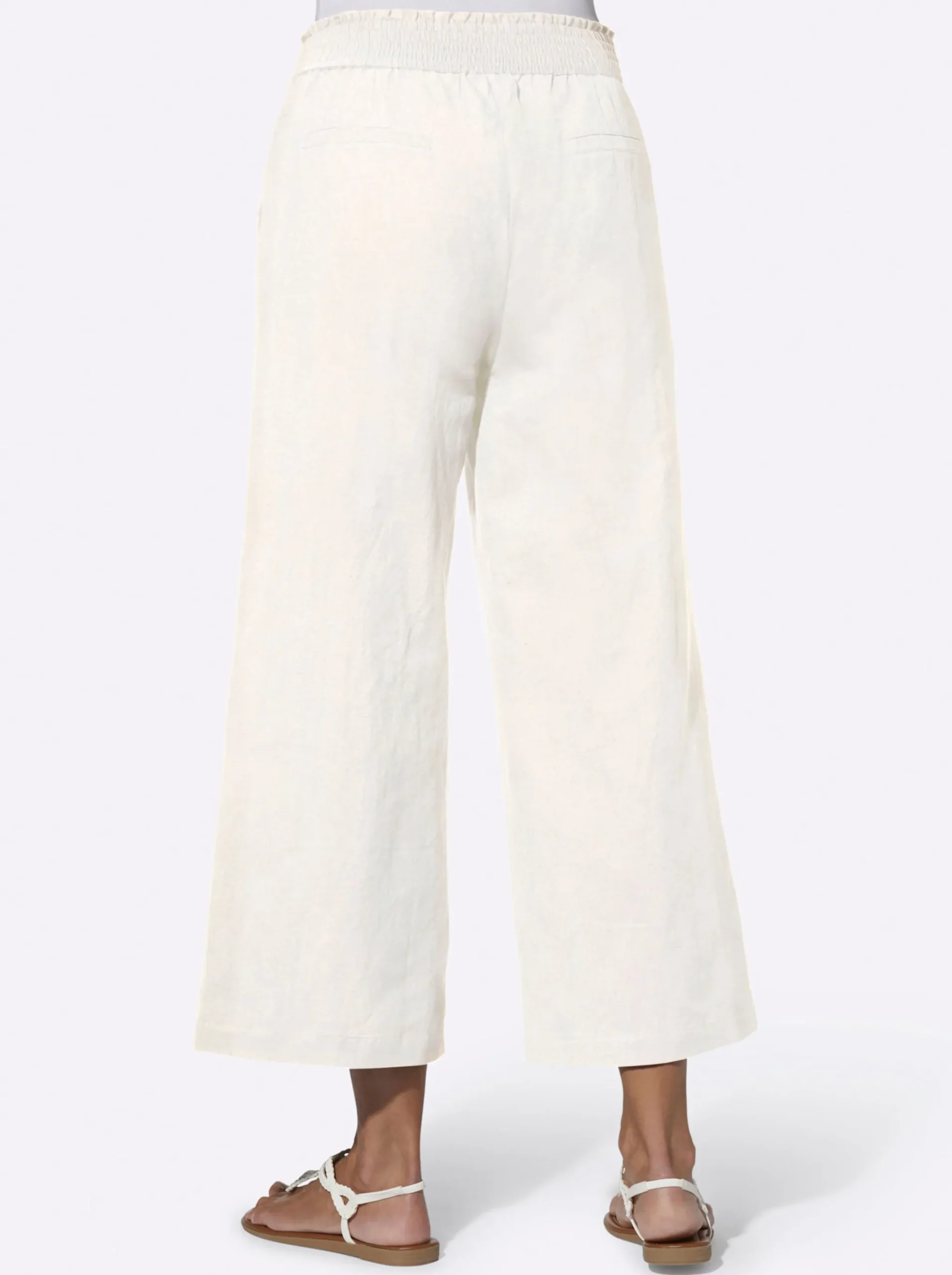 Culotte mit Leinen-Anteil