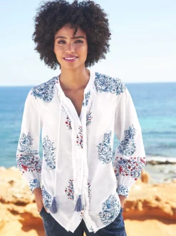 Druckbluse