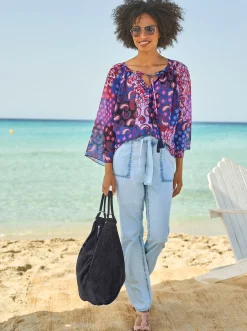 Druckbluse
