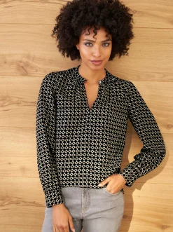 Druckbluse