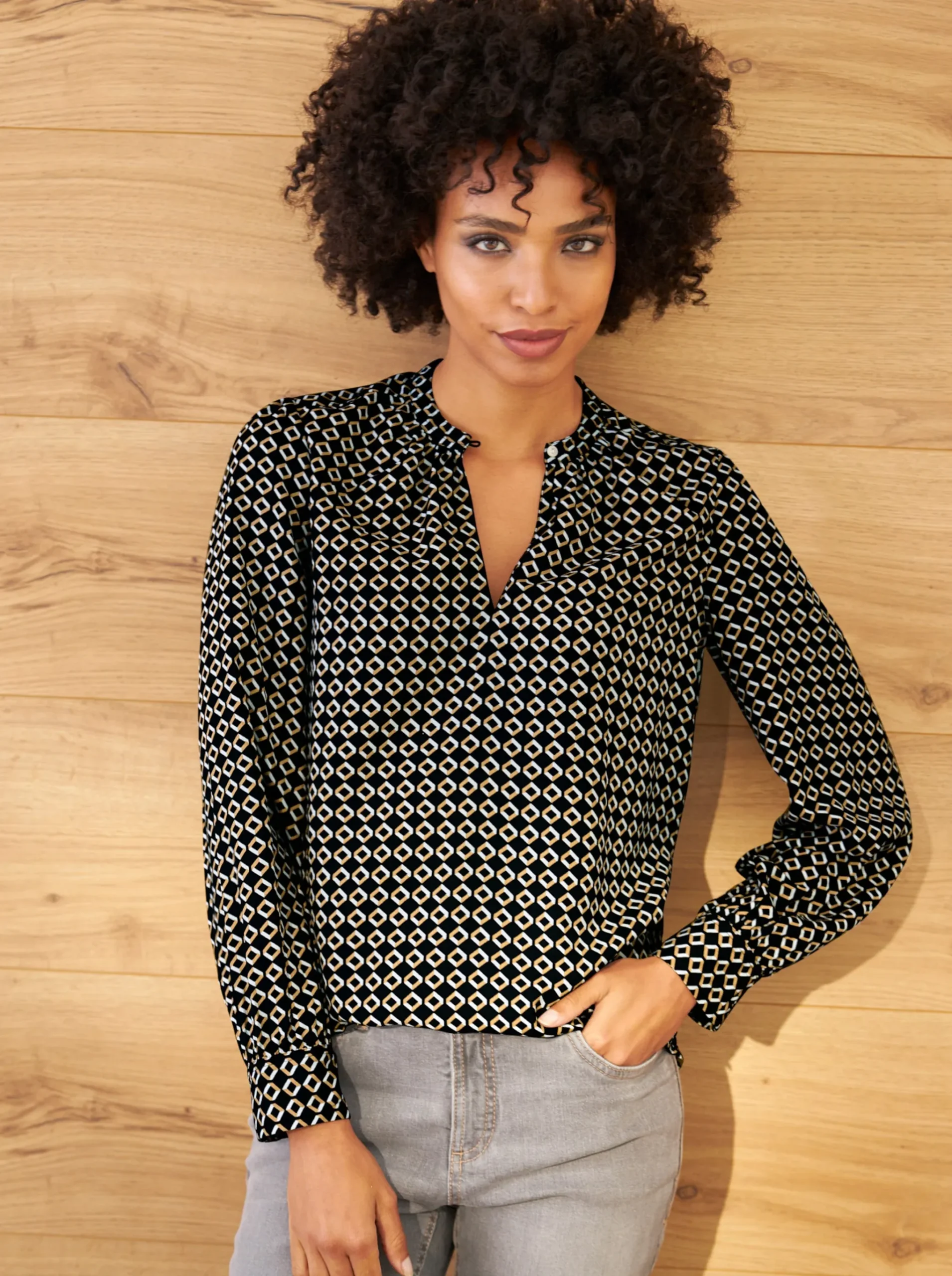 Druckbluse