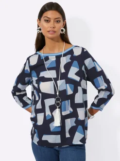 Druckbluse aus reinem Lyocell
