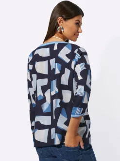 Druckbluse aus reinem Lyocell