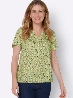 Druckbluse aus reiner Viskose