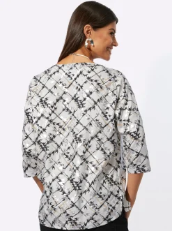 Druckbluse aus reiner Viskose