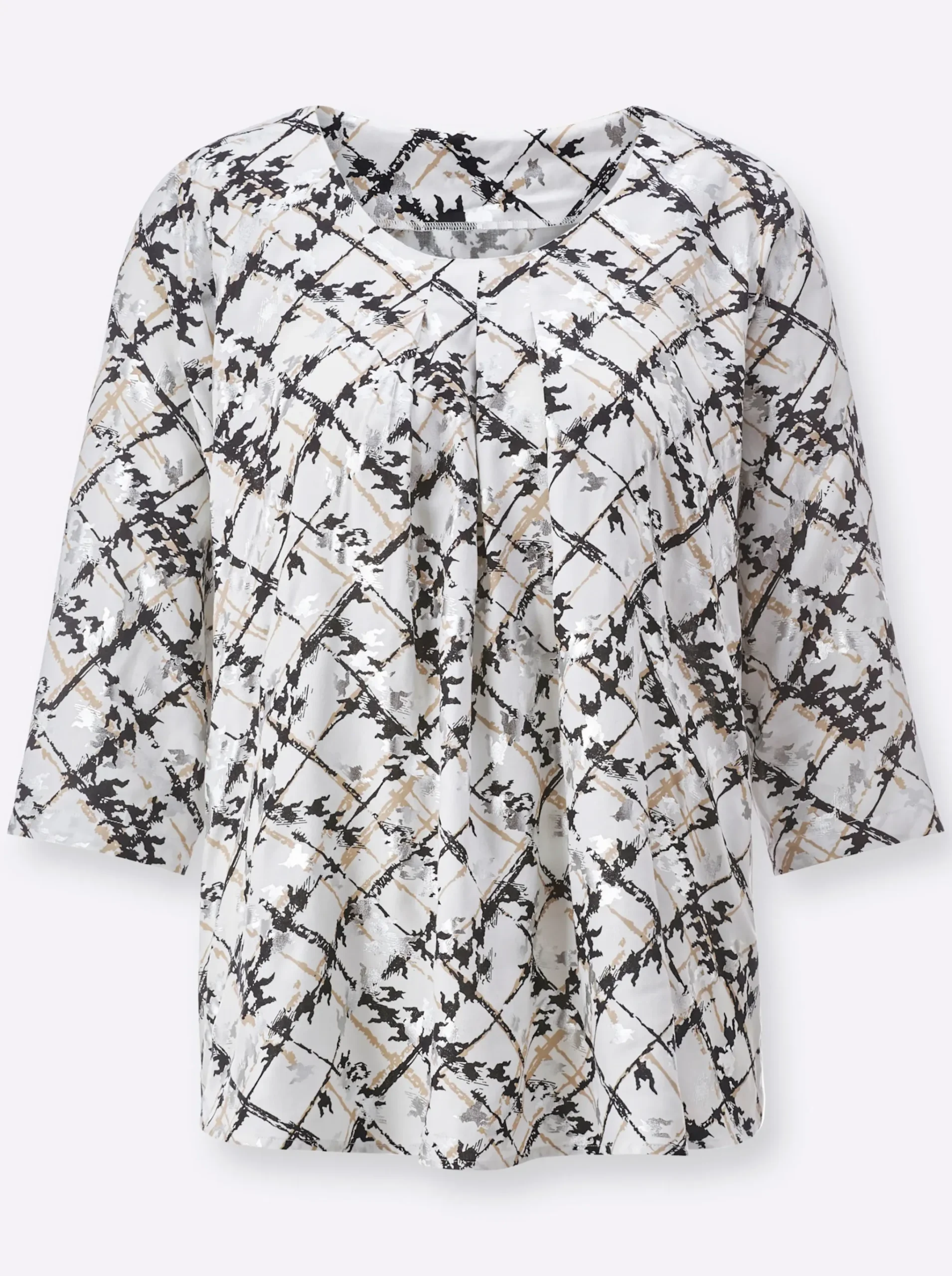 Druckbluse aus reiner Viskose