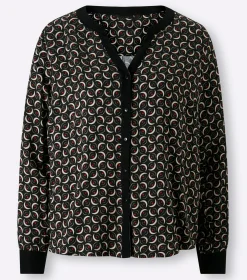 Druckbluse aus Viskose