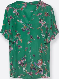 Druckbluse aus Viskose, geblümt
