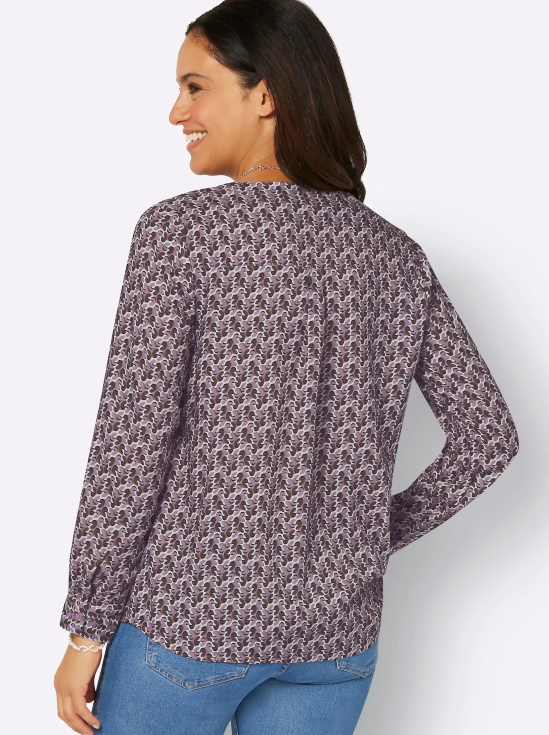 Druckbluse aus Viskose in ECOVERO-Qualität