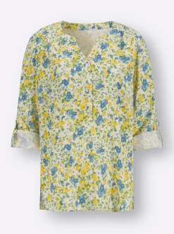 Druckbluse im Blümchen-Muster