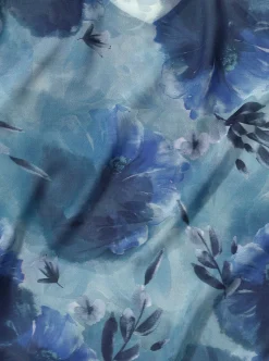 Druckbluse in Aquarelltönen