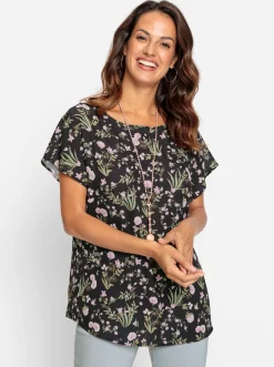 Druckbluse in pflegeleichter Qualität