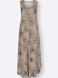 Druckkleid mit Blüten-Muster, figurumspielend