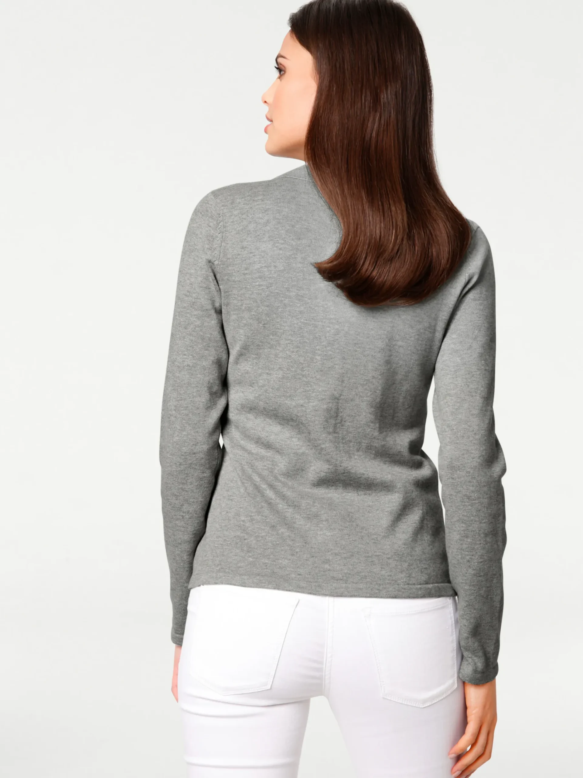 Feinstrickjacke mit Reverskragen