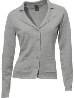Feinstrickjacke mit Reverskragen