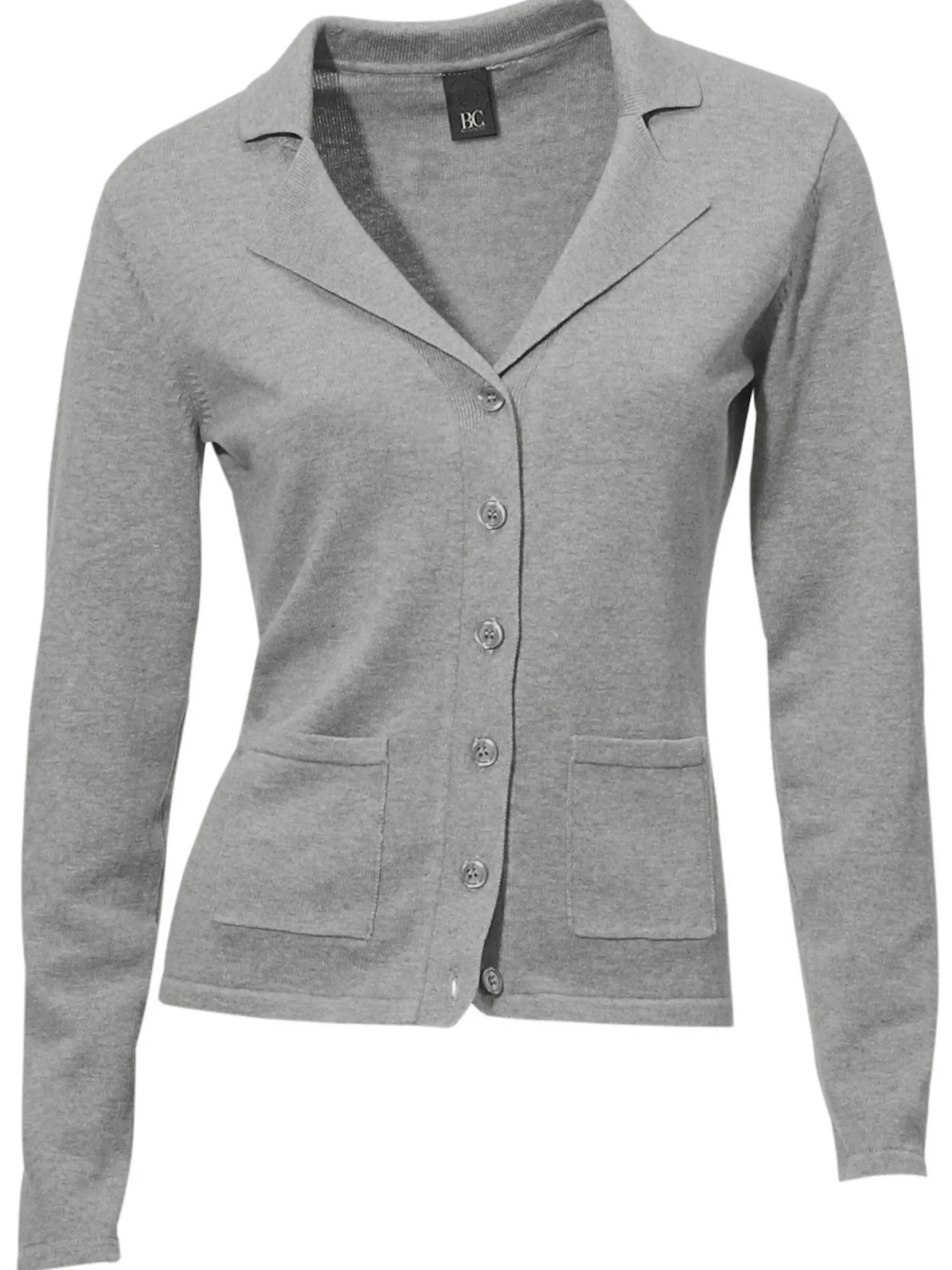 Feinstrickjacke mit Reverskragen