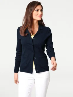 Feinstrickjacke mit Reverskragen