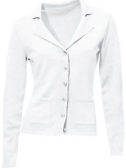 Feinstrickjacke mit Reverskragen