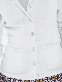 Feinstrickjacke mit Reverskragen