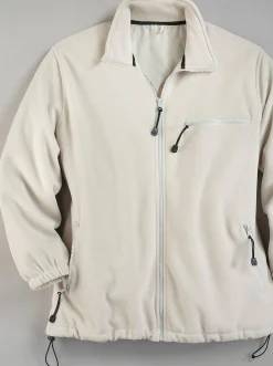 Fleecejacke mit elastischen Ärmelbündchen