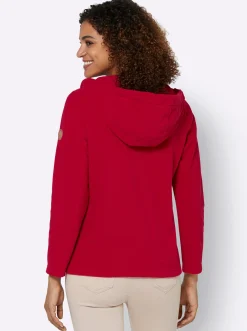 Fleecejacke mit Kapuze