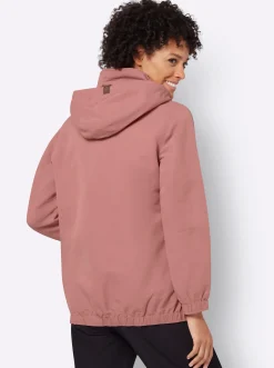 Freizeitjacke mit Lederimitat-Paspeln